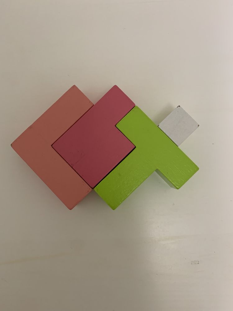 3D пазл (разноцветный) для детей от 3х лет
