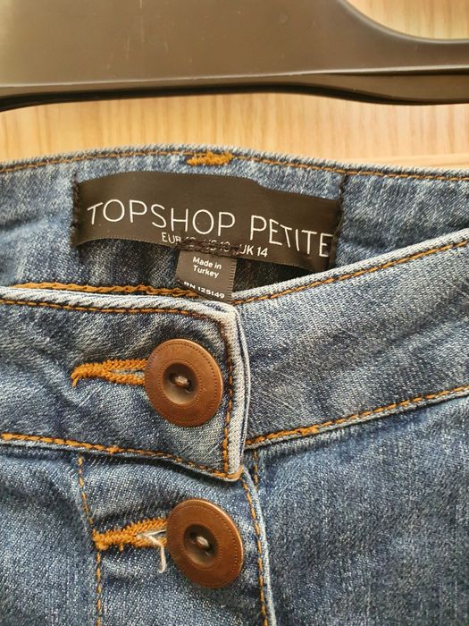Topshop spódnica mini krótka spódniczka z guzikami trapezowa 42 xl