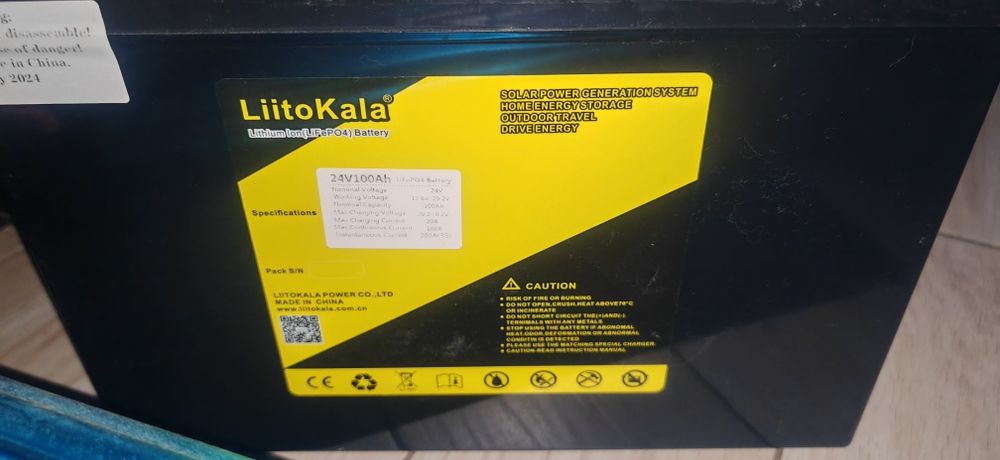 Продам АКБ lifepo4 24v 100w и инвертор