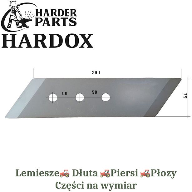 Dłuto Bonnel HARDOX 1320.0074/P części do pługa 2X lepsze niż Borowe