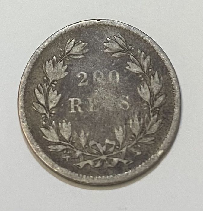 Moeda 200 Reis D LUIS I - 1863