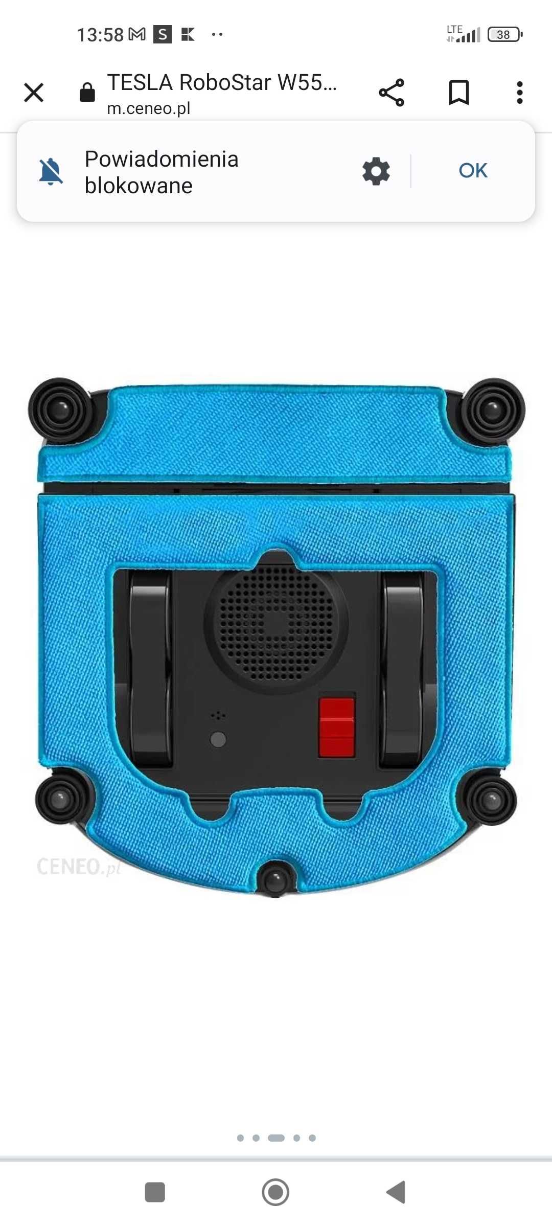 Robot myjący okna Tesla