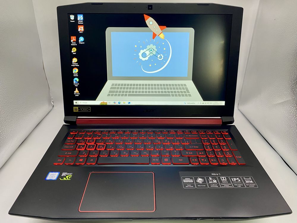 Acer Nitro 5 GTX1050 4Gb 15,6"FHD IPS i5-7300HQ/16GB DDR4/M2 512GB/14%