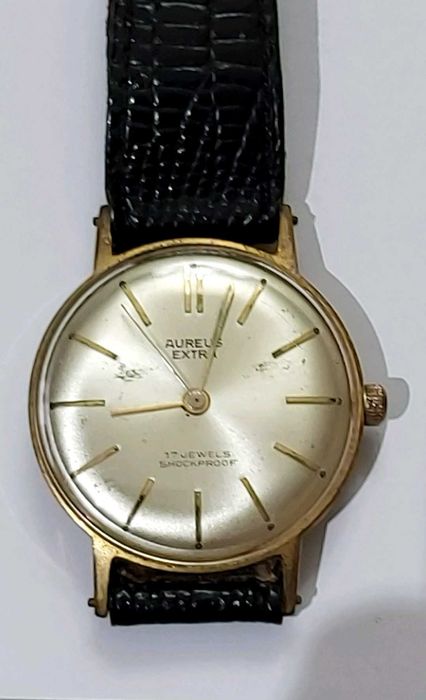 Relógio masculino marca AUREUS Extra Swiss Vintage