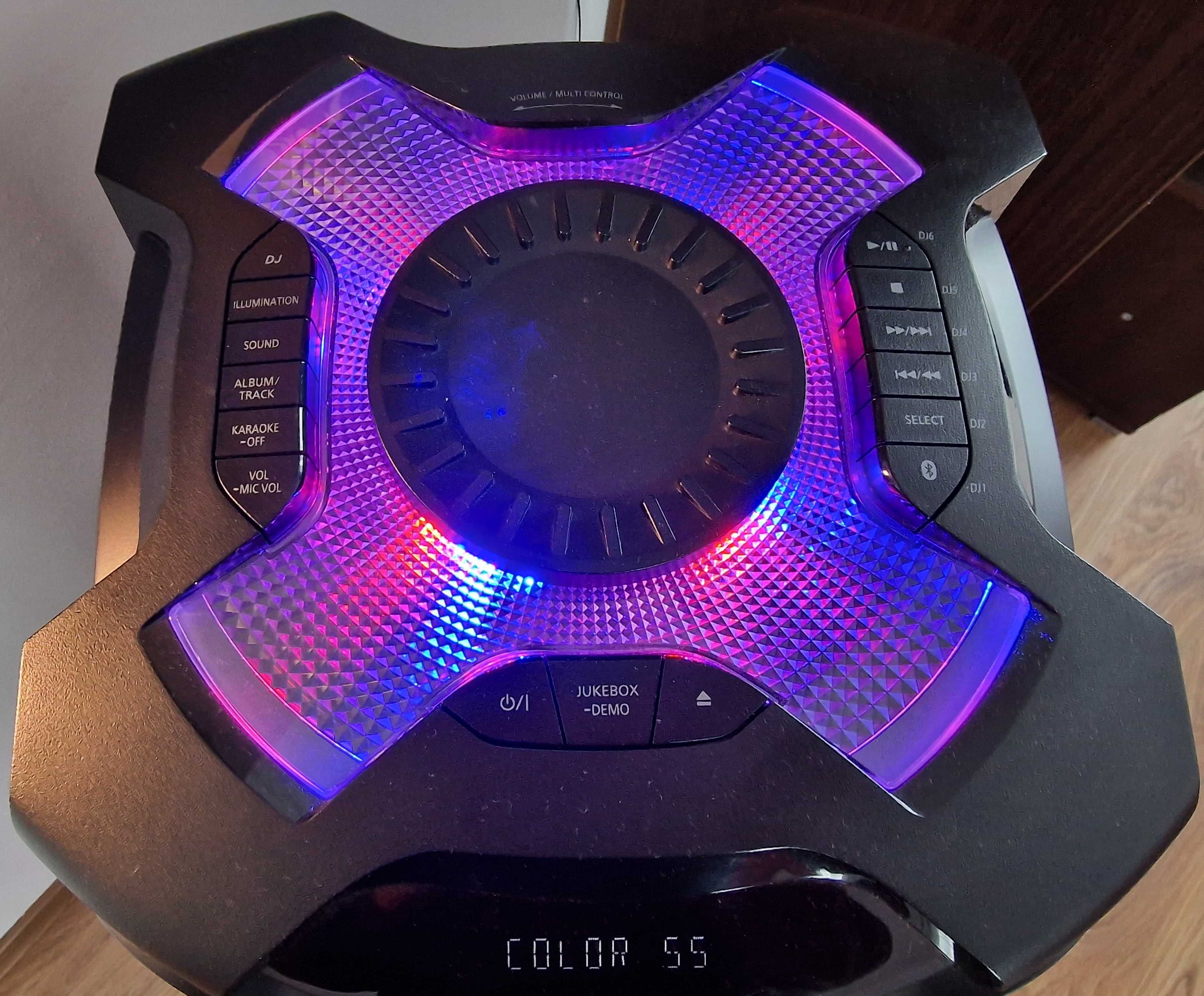 Nowy Mikrofon, Głośnik Karaoke Panasonic SC-TMAX50E-K 2000 W, pilot