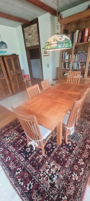 Stół lite drewno palisander teak