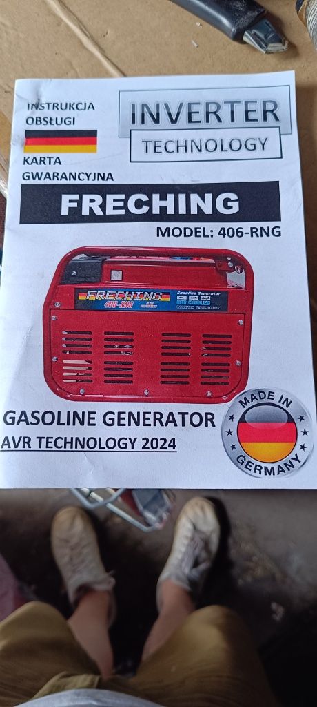 Agregat prądotwórczy inwertorowy 6.9 kw stabilizacja napięcia AVR NOWY