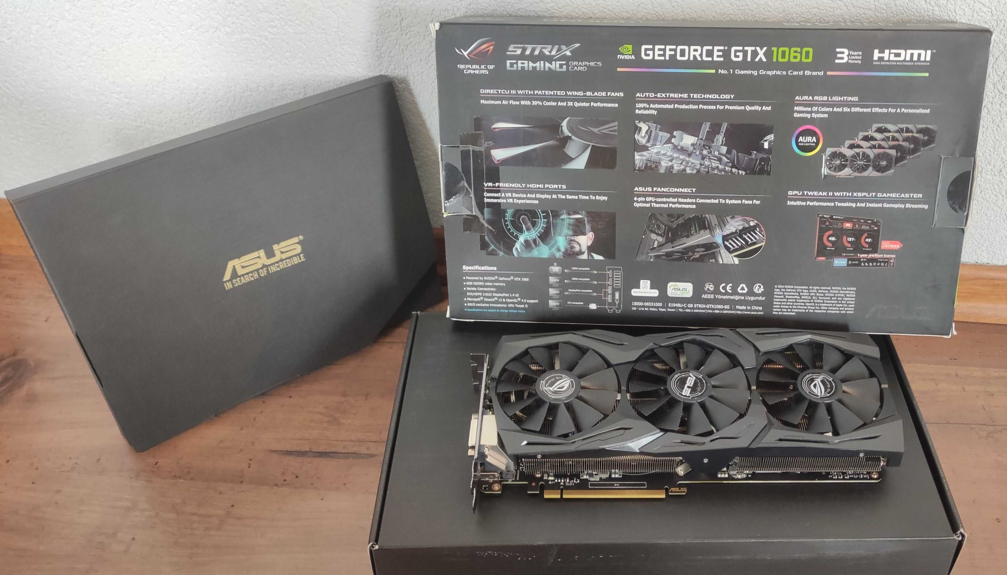 ASUS GeForce GTX 1060 Strix OC 6GB GDDR5