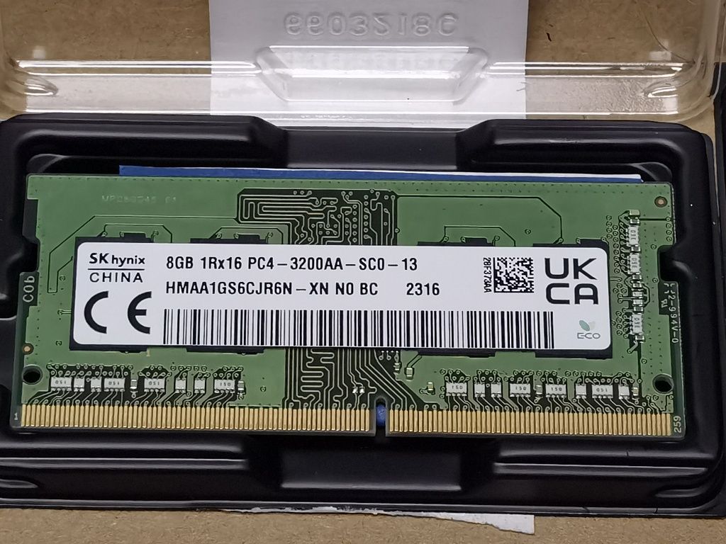 Pamięć RAM 32GB 4x 8GB DDR4 PC4-3200 1Rx16 Hynix Micron