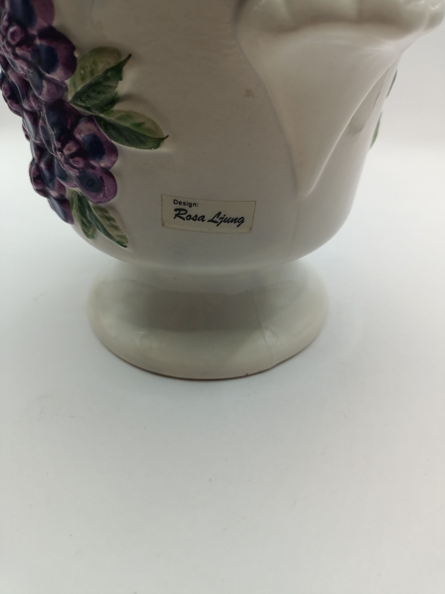 Doniczka osłonka porcelana kwiaty Rosa Ljung Sweden