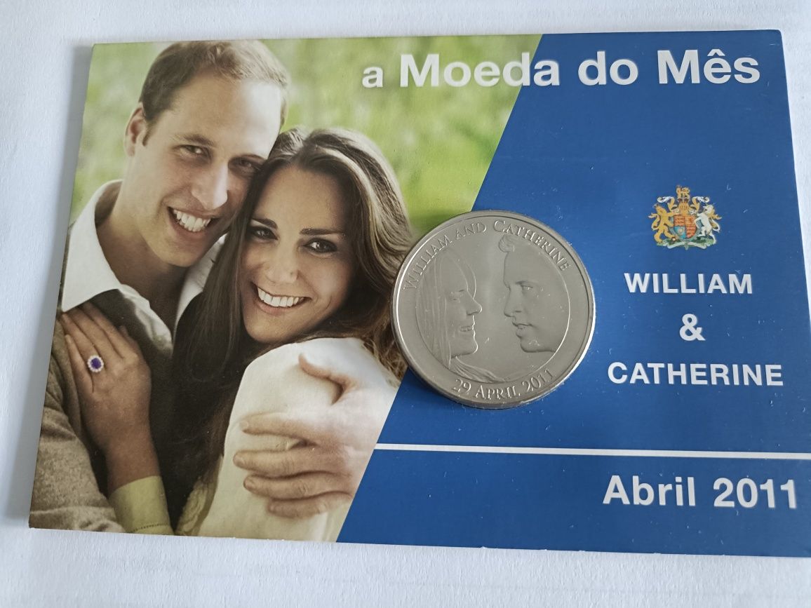 Moeda do Reino unido 5 pounds