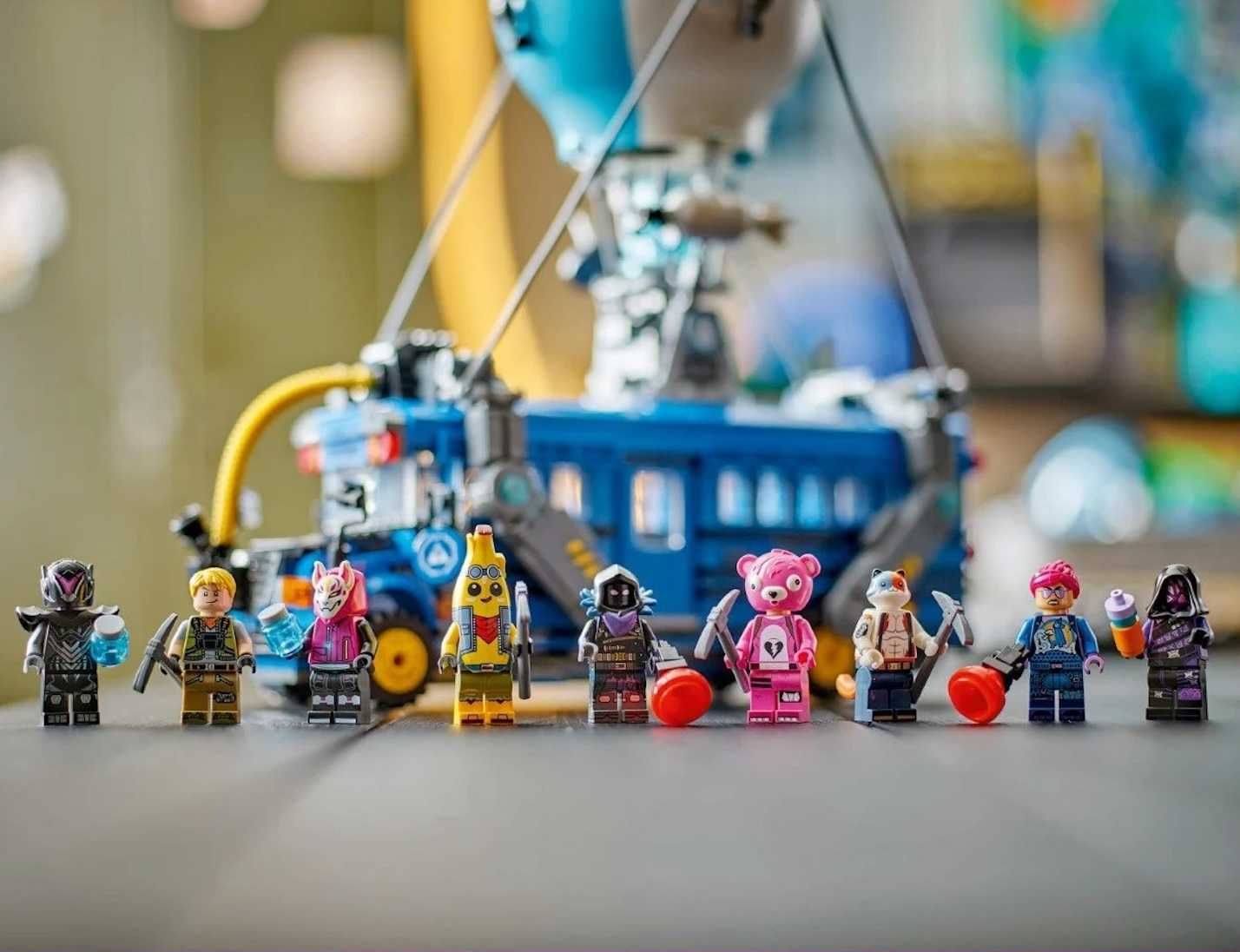 Nowe Lego Zestaw + Gratis fortnite bus bojowy +ręcznik plażowy zabawki