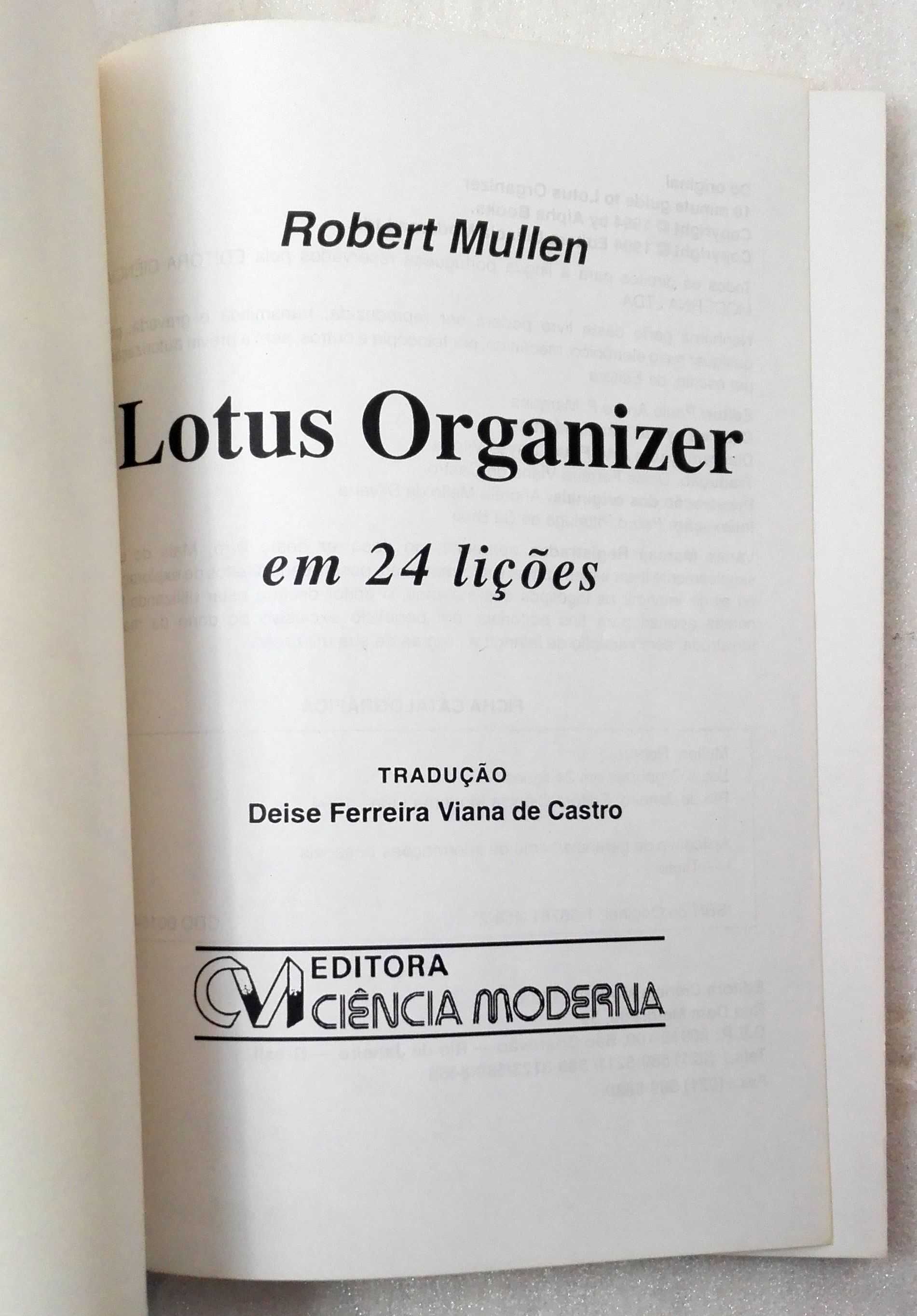 Livro Lotus Organizer em 24 Lições