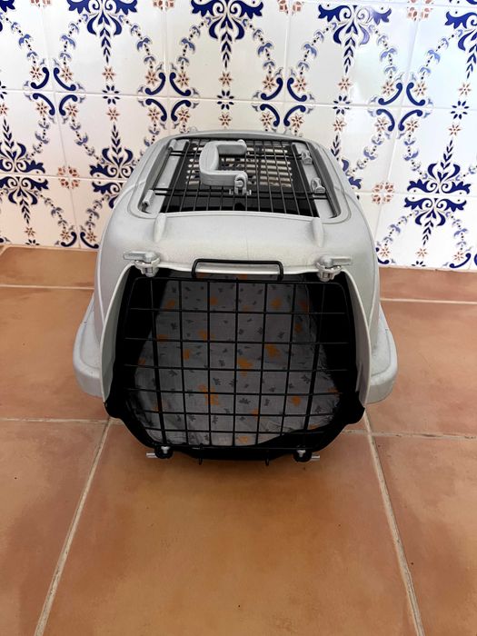 Caixa de Transporte Confortável para Gato ou Cão de Pequeno Porte