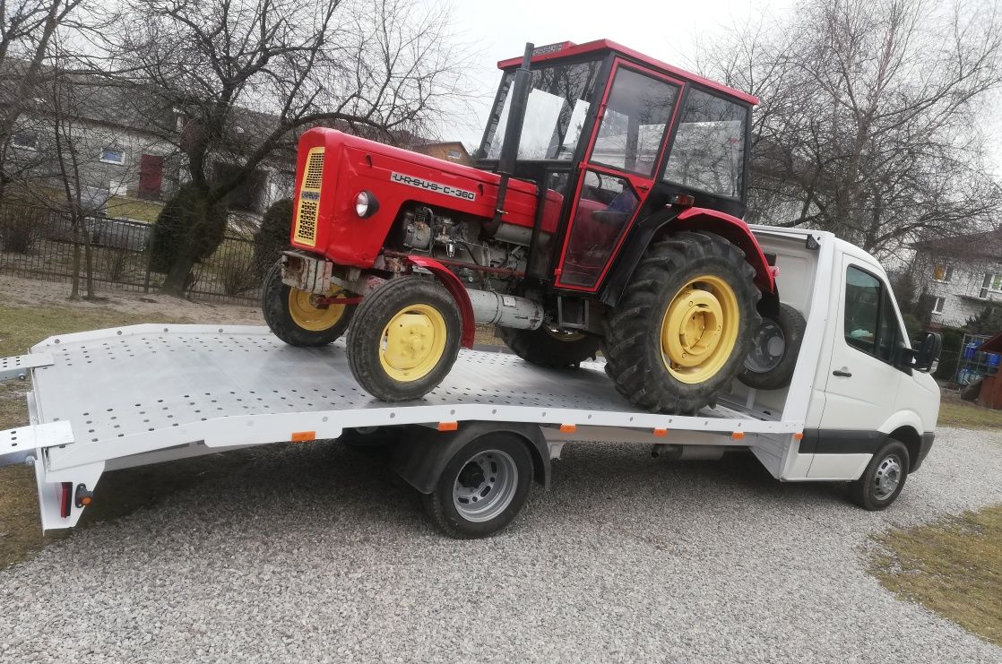 Laweta Pomoc Drogowa autolaweta transport Wciągarka Maszyny Rolnicze