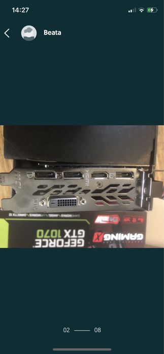 Karta graficzna MSI GEFORCE GTX 1070 8G Gaming