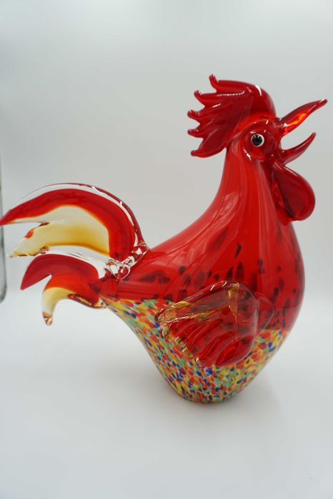 duża figura szklana szkło styl murano