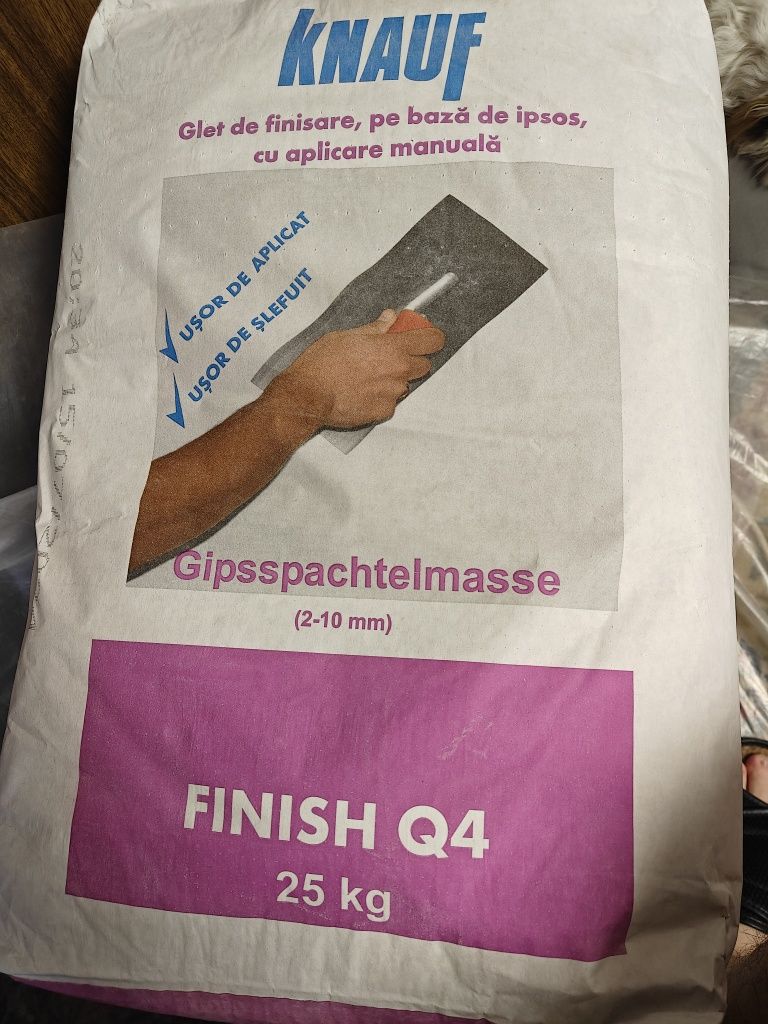 Финишная шпаклёвка Knauf finish q4,,3 мешка,по 25кг