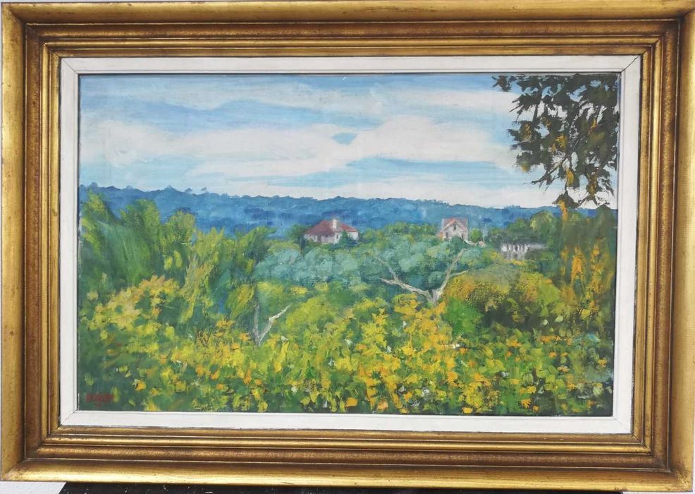 Pintura a óleo - Paisagem - Estevão Soares 1973