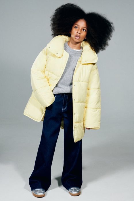 курточка стильна zara  9-10 р 140 си 11-12 р 152см із зʼємним воротом