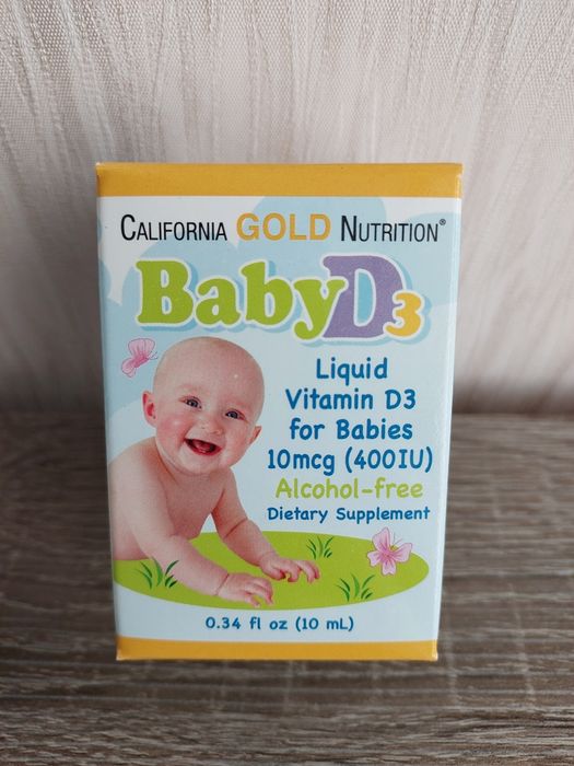 Детский витамин Д3 (капли) Iherb California Gold