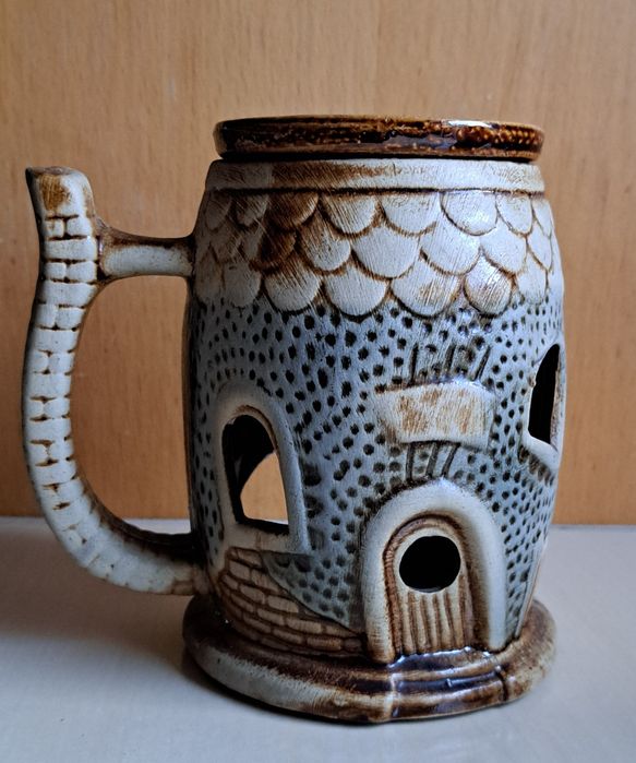 Podgrzewacz, kominek, świecznik ceramiczny "kufel"