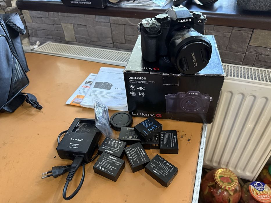 Panasonic Lumix G80 + Kit Обʼєктив + батареї