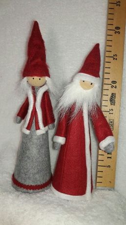 Дед Мороз и Снегурочка Тильдо