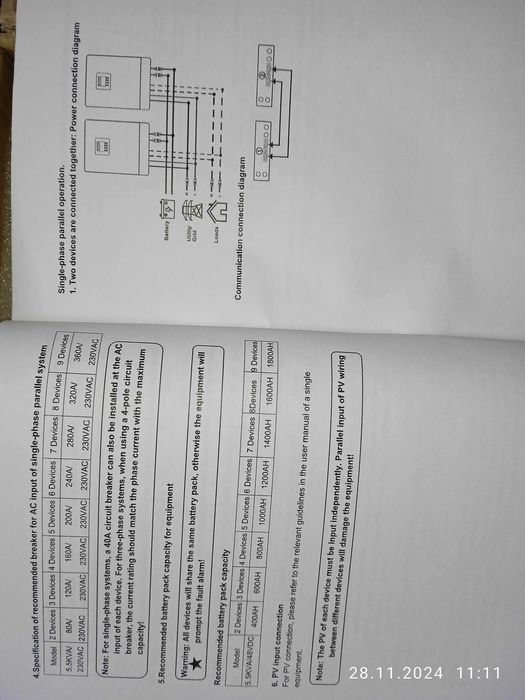 Продам Гібридный інвертор 5,5 кВт, під акумулятор на 48 вольт