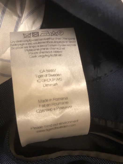 Wełniany garnitur męski Tiger of Sweden S