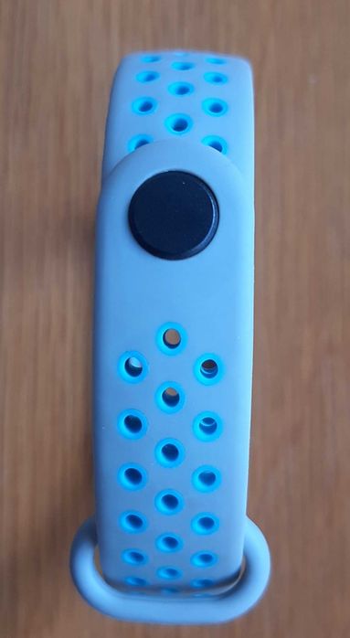 Bracelete/Pulseira: Mi Band 5/6 Cinza/Azul