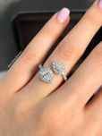 Каблучка в стилі MESSIKA З діамантами 1.22ct  золото
