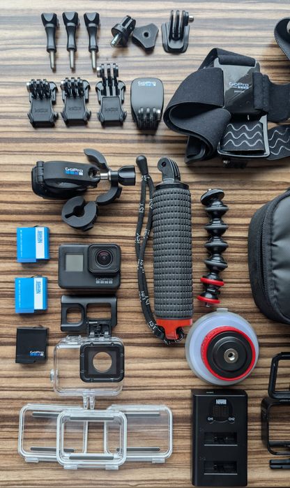 GoPro ZESTAW Hero 7 Black + full dodatki GoPro