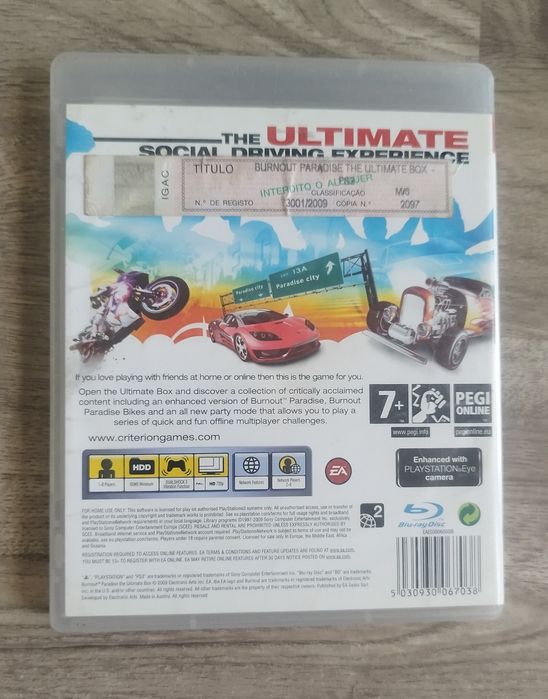 Jogo PS3 - Burnout Paradise: The Ultimate Box