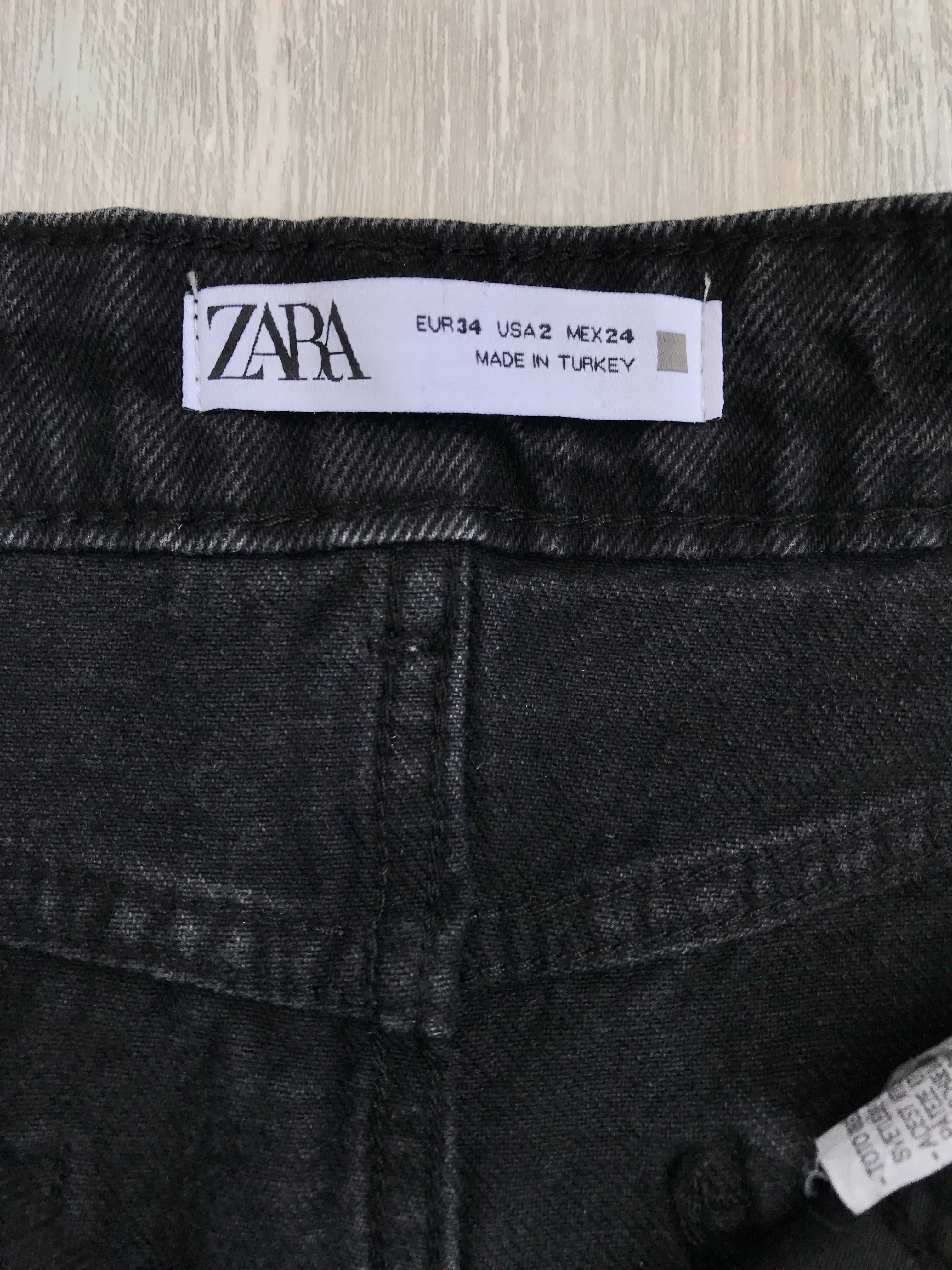 Шорты Zara EUR34 USA2 MEX24, черные