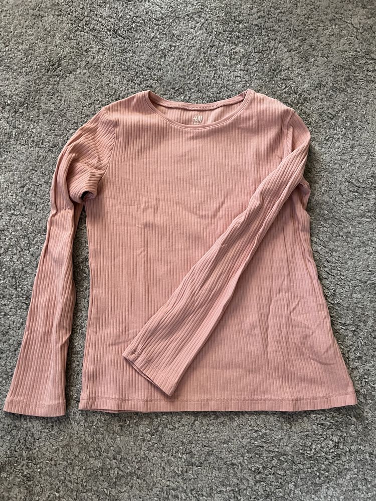 Bluzka H&M różowy jak nowa rozmiar 134/140