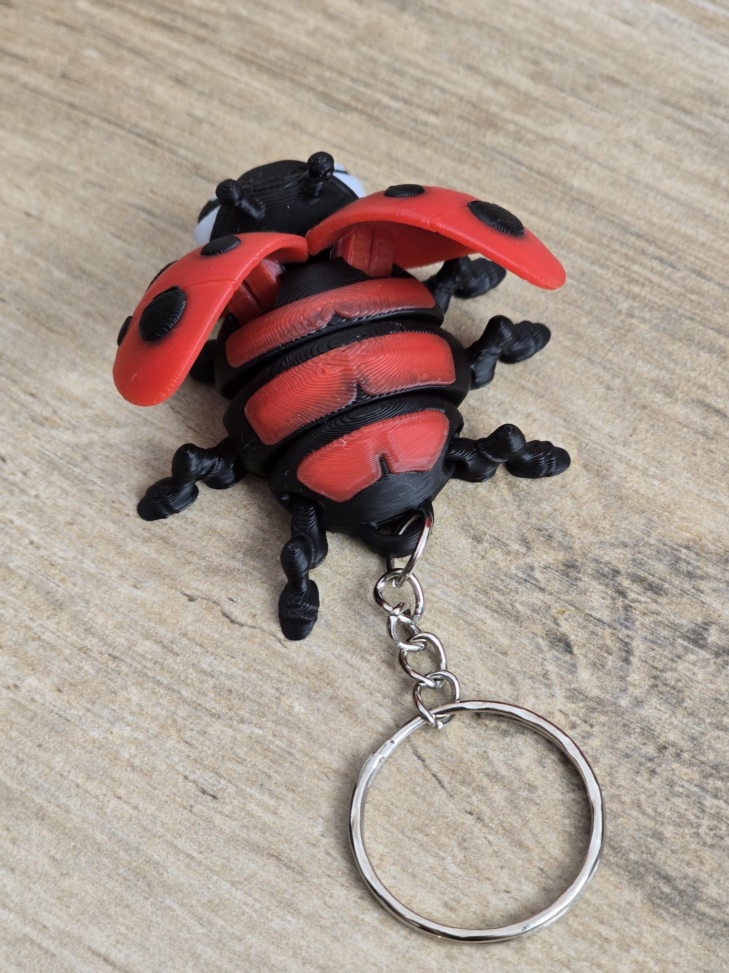 Breloczek Biedronka 3d - Brelok Druk3d fidget Keychain mixGadzet