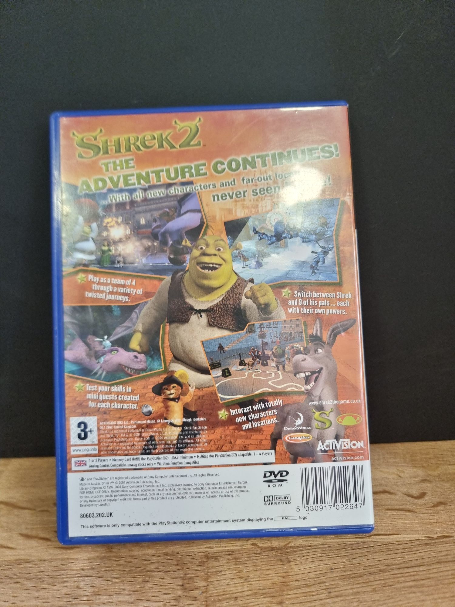 Shrek 2 na playstation 2
