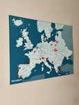 Mapa Pin Wall Europe