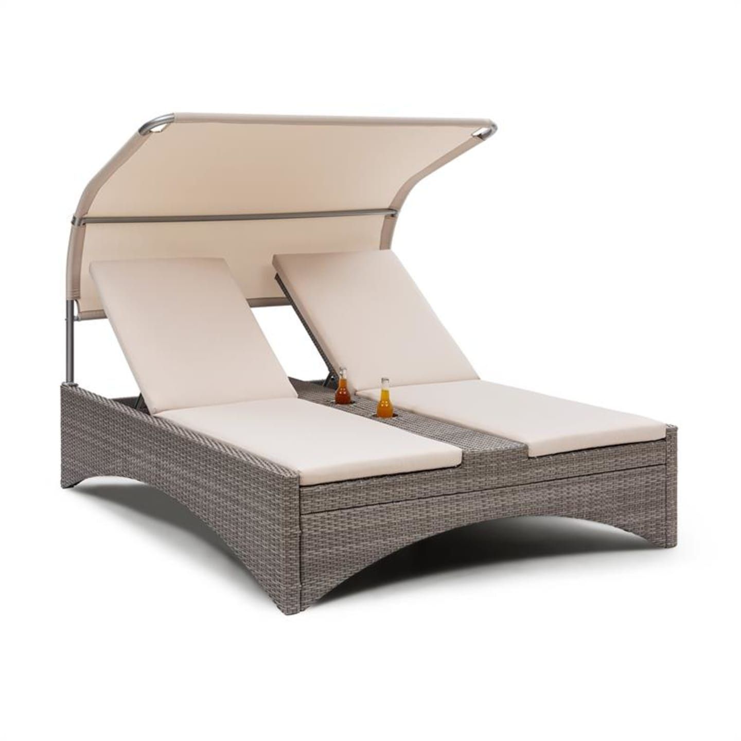 Eremitage Double Lounger, leżak ogrodowy, 2-osobowy, leżanka, aluminiu