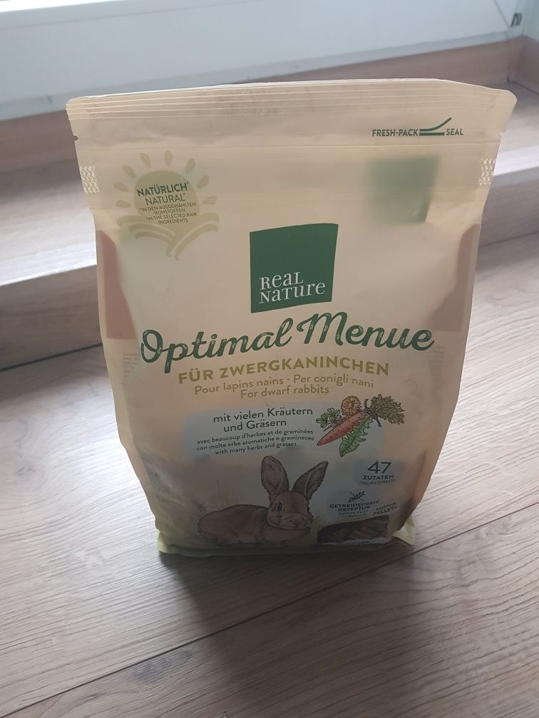 REAL NATURE „Optimal Menue“ dla królików miniaturowych 1,5 kg