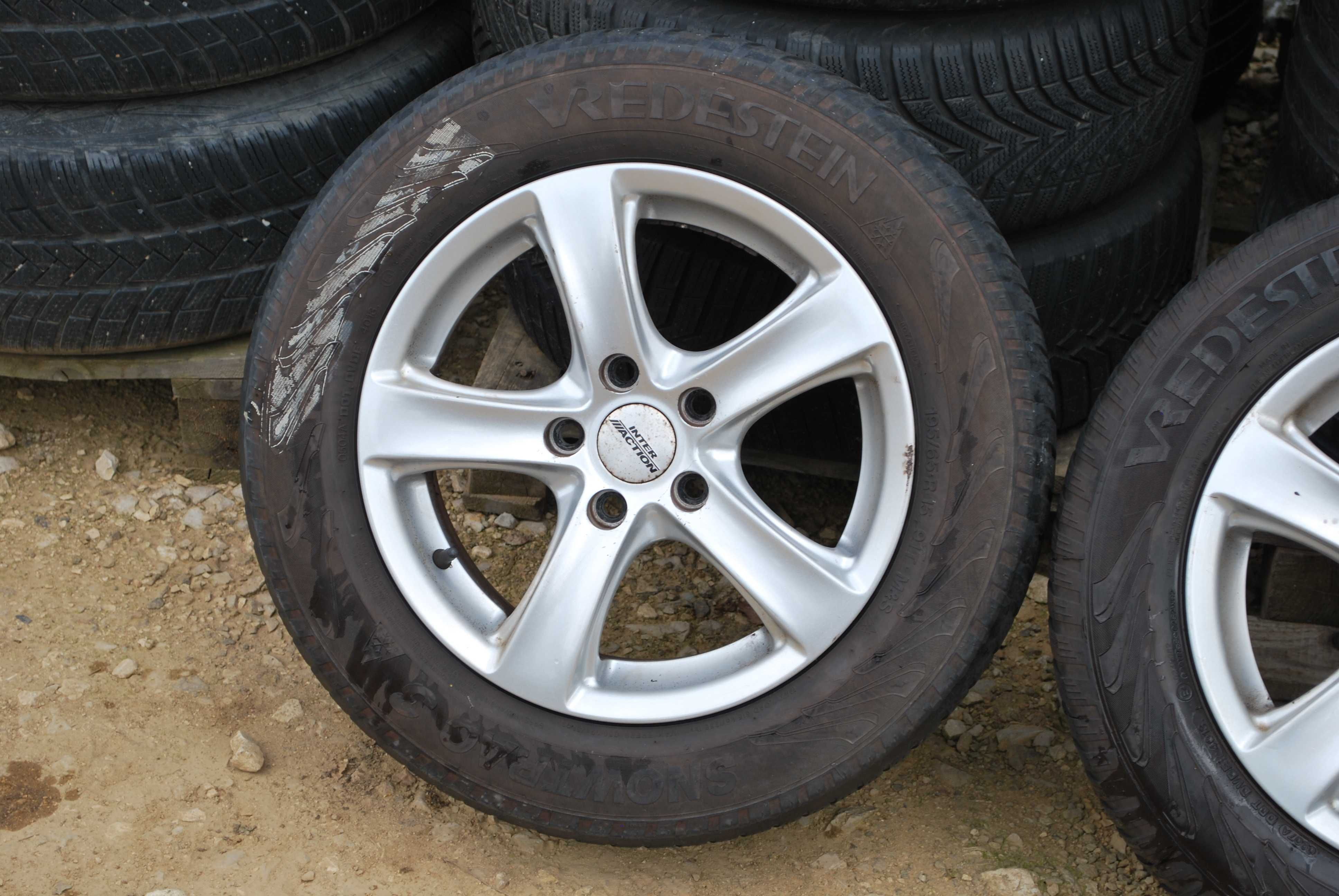 Koła 195/65 R15 5x108 Alufelgi + opony zimowe Volvo V40 S40 Ford Focus