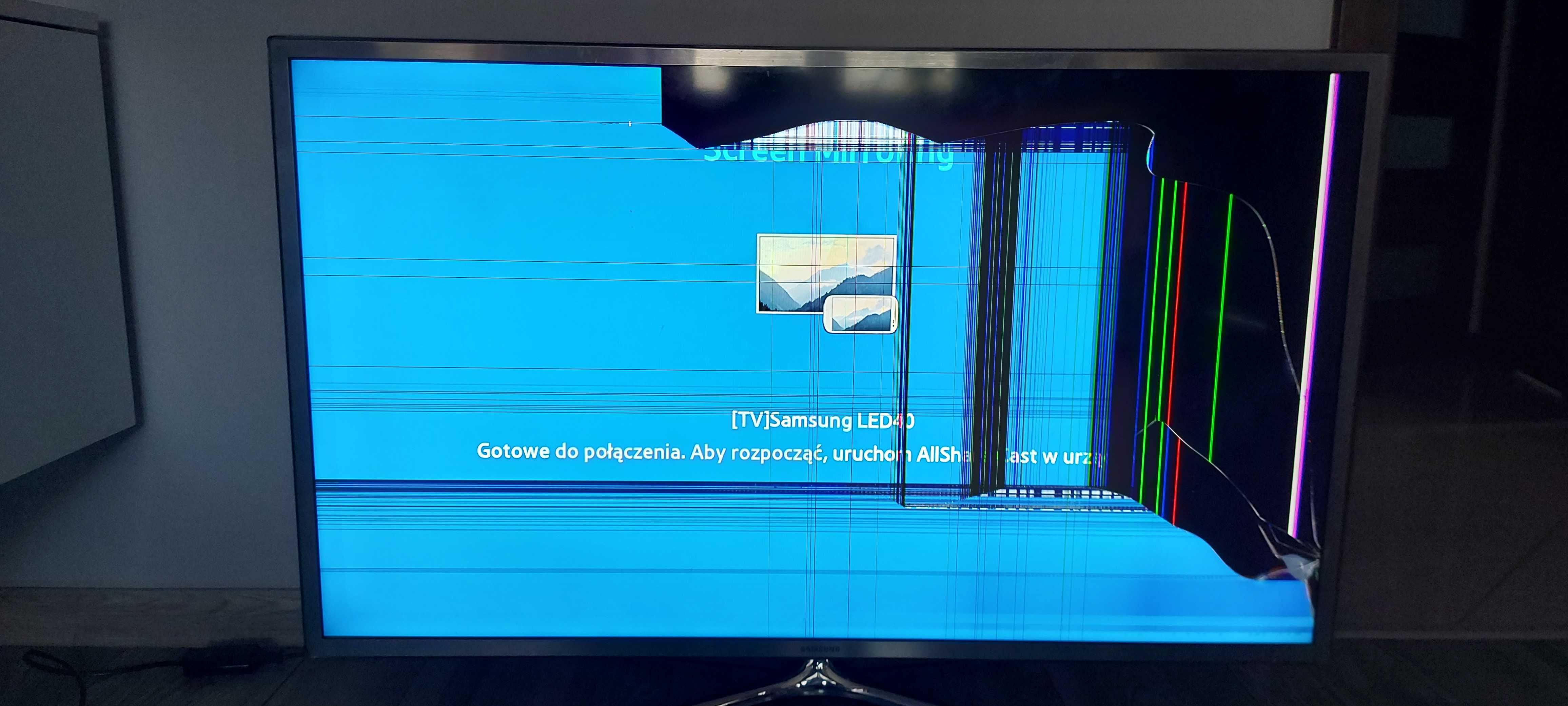 Tv Samsung UF40F6200AW uszkodzony łódz