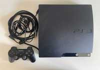 PS3, Sony Playstation 3 Slim, 250 Gb, 1 джойстик