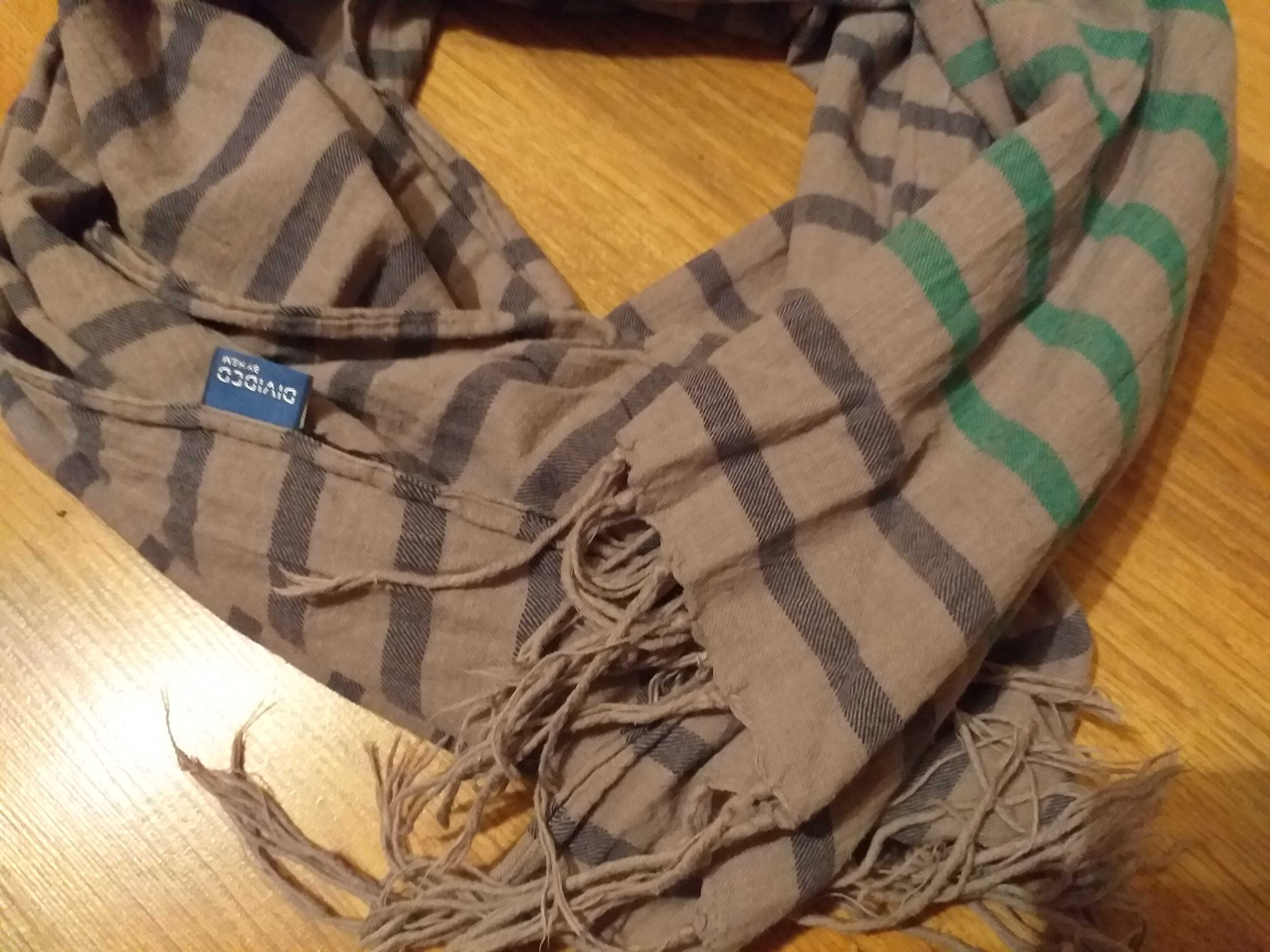 Apaszka / chusta H&M szara w paski