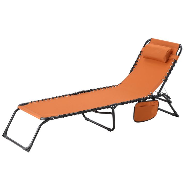 Складаний шезлонг для саду та пляжу 190х58х30см Garden Line LEZ2784