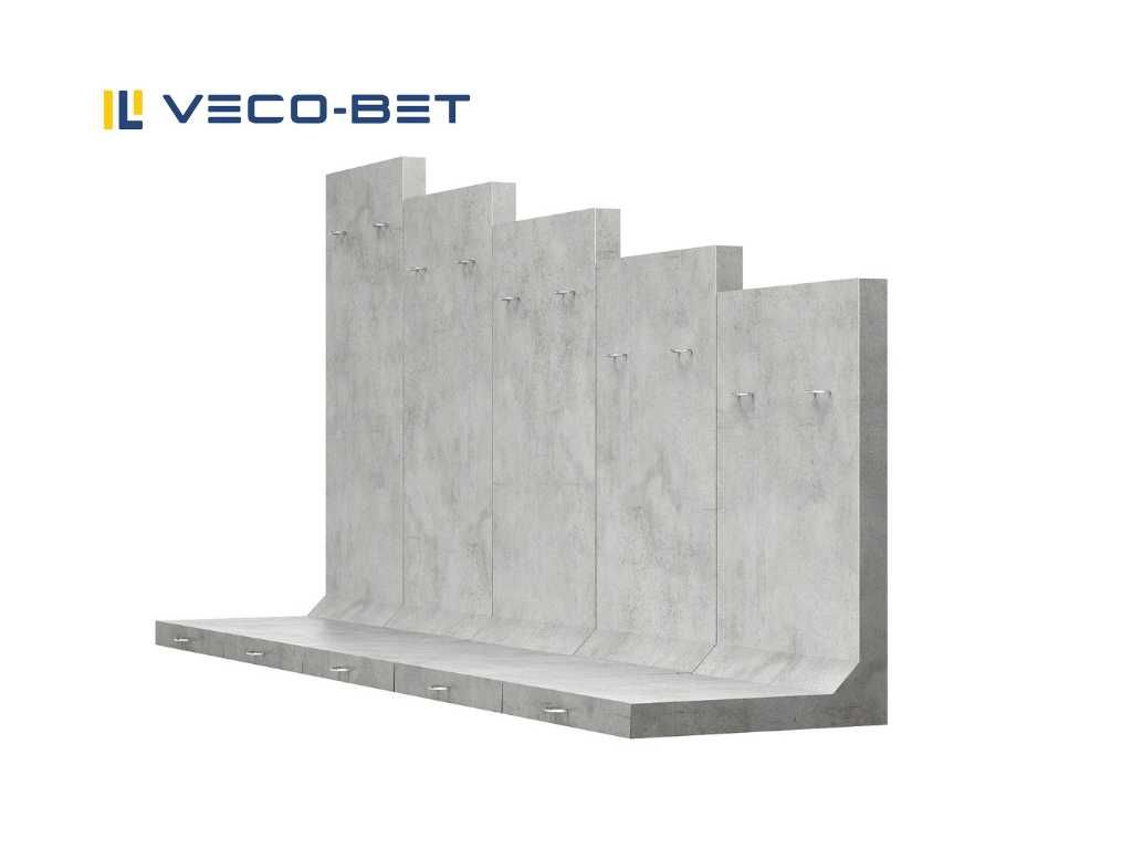 Ścianki oporowe typu L i T /mury/murki zbrojone/elki betonowe/ścianka