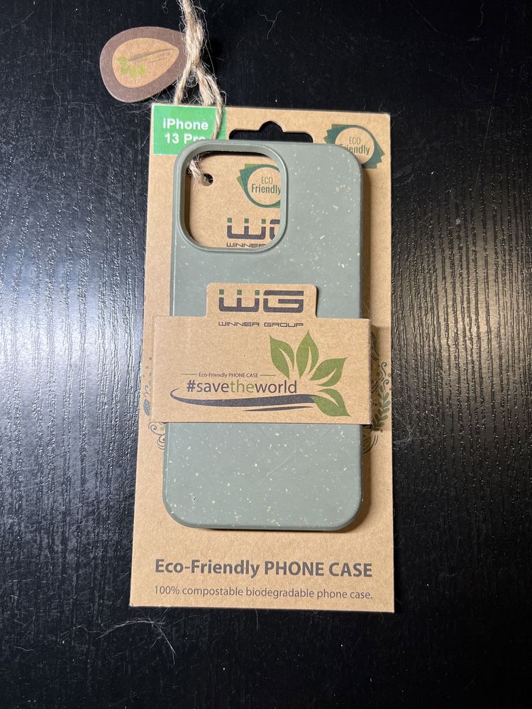 Etui iPhone 13 Pro biodegradowalne khaki