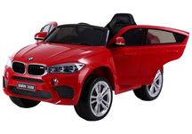 Auto na Akumulator BMW X6 M F16 Skóra EVA 90Watt Czerwony