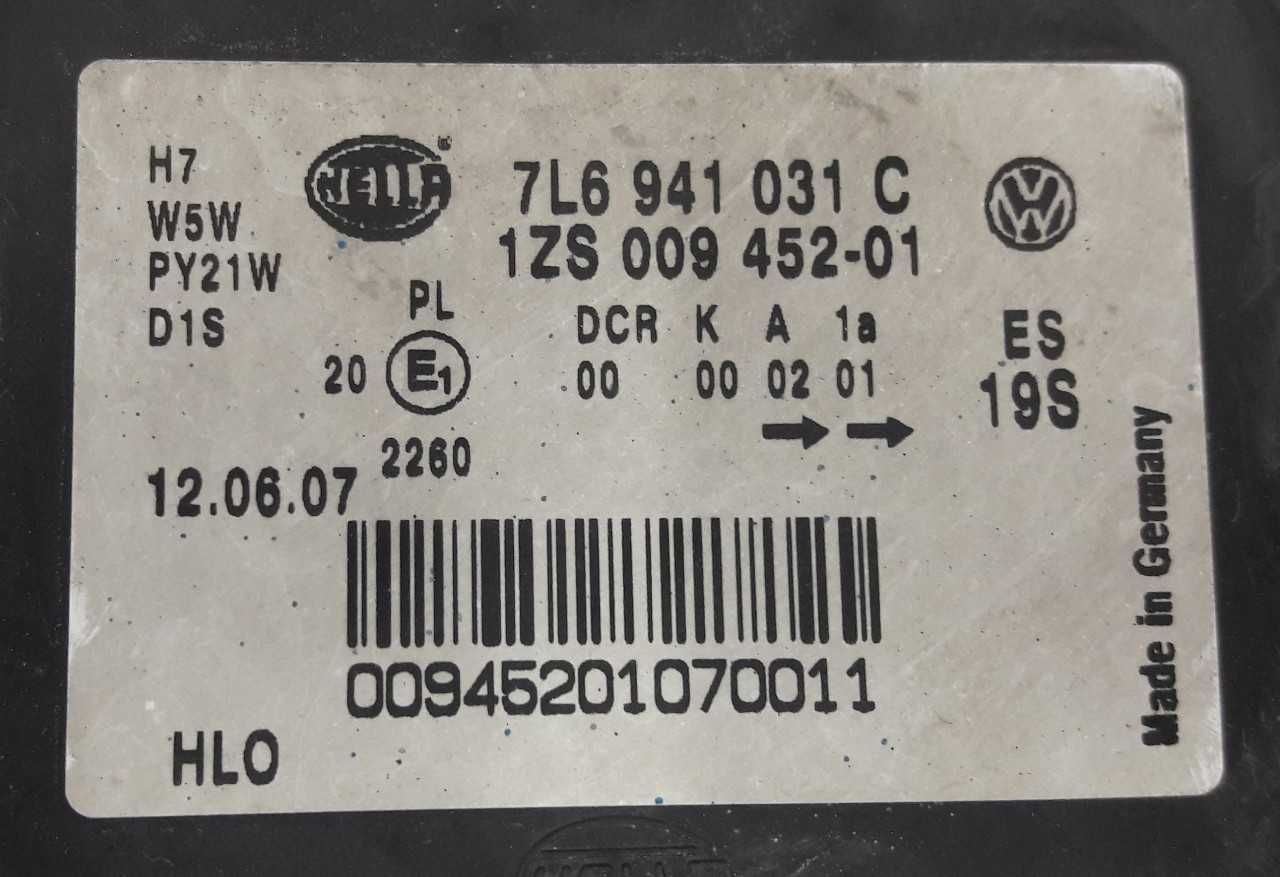 Фара левая КСЕНОН Volkswagen Touareg 2007 - 2009